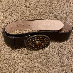 EUC Harold’s Italian Leather Belt Brown Size XS